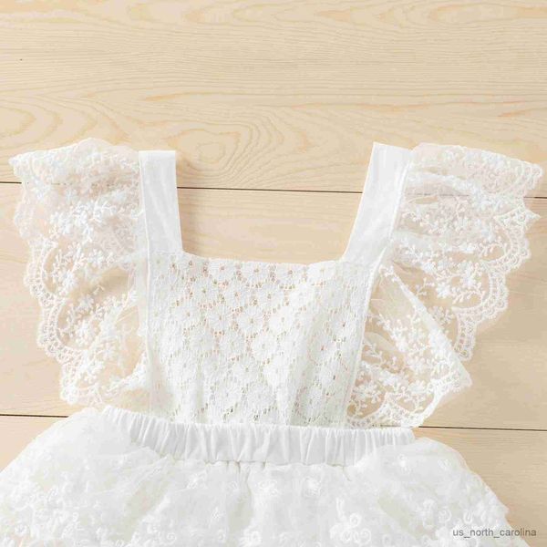 Vestidos de niña ropa de verano ropa recién nacida niña sin mangas sin mangas de mono de mermelada de mono, trajes en capas ropa 0-24m R230815