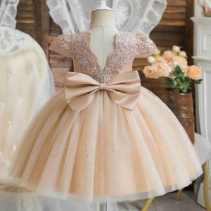 Robes de fille robe de fleur de fleur pour mariage Back sans arche