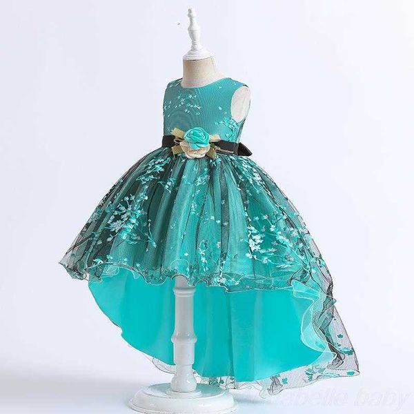 Robes de fille Robes formelles pour filles adolescentes de luxe courtes devant et longues dans le dos Robes de princesse roses fête d'anniversaire robe de bal pour enfants