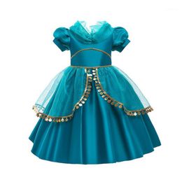 Robes de fille Vêtements pour filles 2022 Été bébé enfants à l'extérieur de princesse manches vêtements pour enfants 2-8 ans