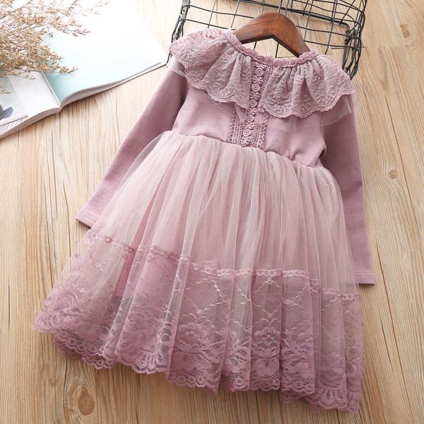 Robes de fille Filles Robe Boutique Automne Noël Dentelle Robes Pour Enfant Fille Vêtements 4 7 ans Enfants Anniversaire Princesse Tutu Costumes Robe AA230531