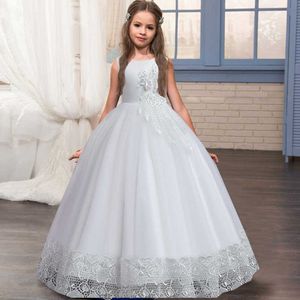 Robes de fille Filles formelle mariage anniversaire fleur fille robe enfants soirée demoiselle d'honneur princesse fête pageant enfants costume 12 13 robes