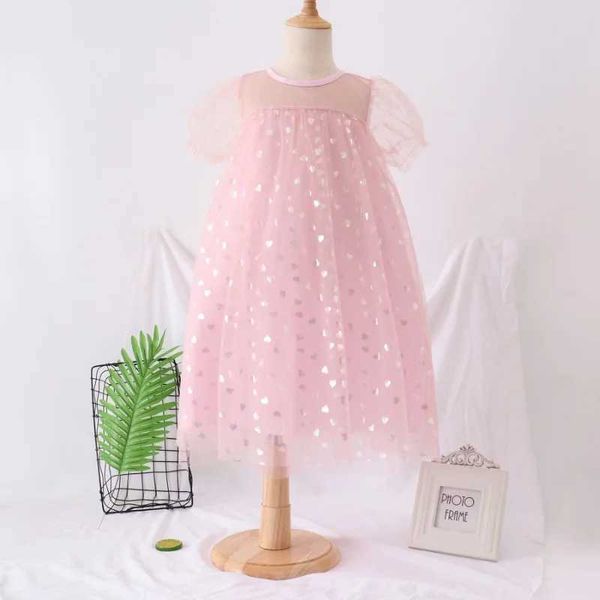 Vestidos de niña Vestido hilado para niñas Verano Nuevo Vestido de princesa con lentejuelas para niñas Ropa para niñas Ropa para niños