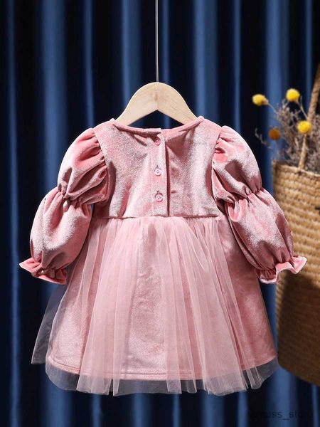 Robes de fille filles sweet velvet robe enfants enfants bébé bébé