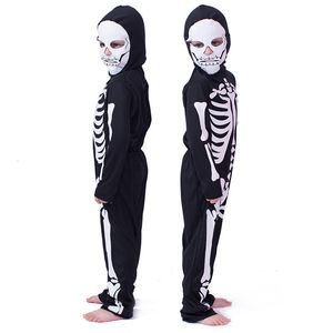 Robes de fille Halloween Costumes pour enfants Cos Costumes de mascarade pour hommes et femmes Crâne Squelette Fantôme Vêtements Horreur Vêtements Costumes 230821