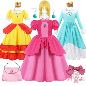 Jurken voor meisjes Halloween-kostuum voor kinderen Perzik prinsessenjurk voor meisjes Kinderen Stage Performance-kleding Cosplaykostuum Fancy Party-outfits 231123