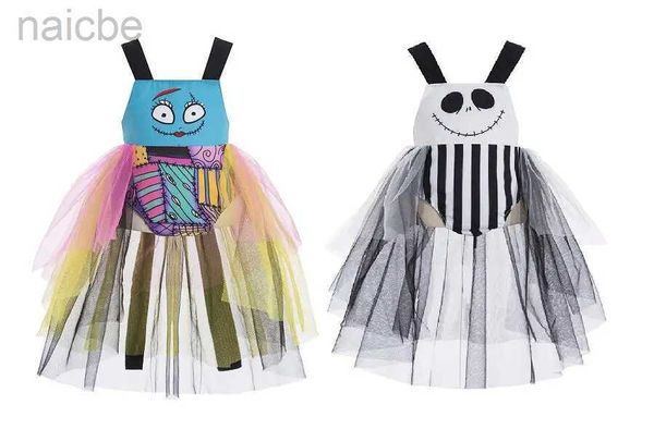 Vestidos de niña Traje de pesadilla de Halloween Disfraz de My Hallowen Sally Halloween Sally baby Halloween Jack Skellington S ldd240313