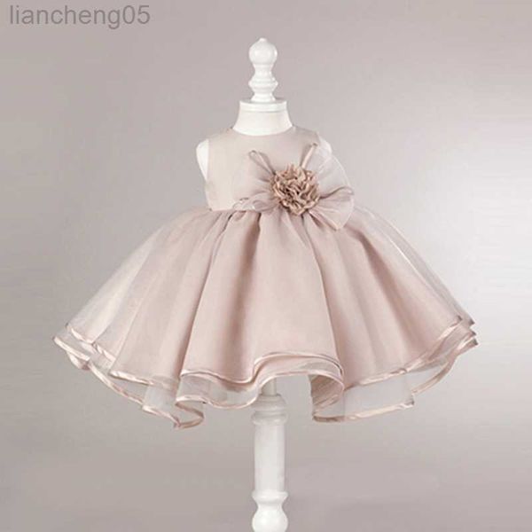 Robes de fille HoneyCherry Summer Girl's Vest Robe de soirée Puffy Dress Girl's Performance Host Princess Dress Girls Clothes W0221