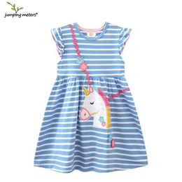 Robes de fille sautant les compteurs 2-8T Princesse Femme Summer Childrens Vêtements Baby Baby Birthday Robe Childrens Vêtements D240515