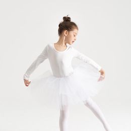 Robes de fille enfants Ballet TuTu robe mode manches longues filles fête danse Performance pour 2-9 ans enfantsfille