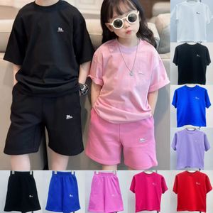 Kinder T-shirts Jongenskleding Designer Coke Wave Shorts Meisjes Baby Luxe Merk T-shirts Kinderen Jeugd t-shirt Kleding met korte mouwen Letter Bedrukt Parijs Tops Losse T-shirts