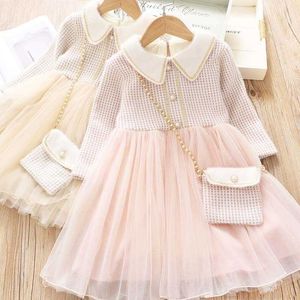 Vestidos de niña Ropa para niños para niñas Vestido de Invierno de Manga Larga Fiesta y Boda a un año Año Nuevo Chino Cuello de muñeca Terciopelo Espesado