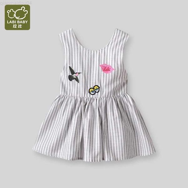 Robes de fille labi bébé robes sans manches mignonnes pour bébé filles d'été