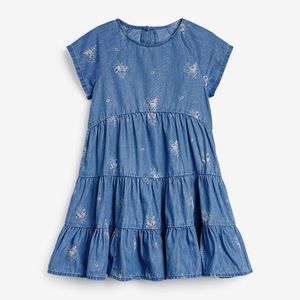 Robes de fille Little Maven 2022 Baby Girls Denim Robe élégante enfants vêtements décontractés coton confort et jolies robes pour enfants 2-7 ans