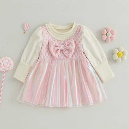 Vestidos de niña Ma baby gaun bayi perempuan baru lahir gaun lengan kain Tule Tutu pesta ulang untuk anak perempuan D05