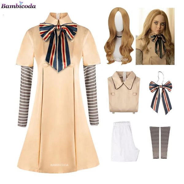 Robes de fille MEGAN Cosplay robe pour enfants fille AI poupée robots Megan robes uniforme deux mille vingt-trois Costumes d'Halloween 231019