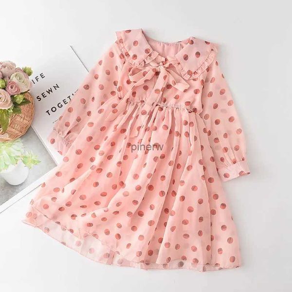 Vestidos de niña Menoea, ropa coreana para bebé, nuevo estilo de otoño, vestido de princesa de lunares para niña, Vestidos dulces para niños, vestidos bonitos para niños para niñas