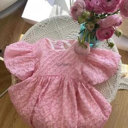 Robes de fille Menoea rose robes de filles à fleurs nouvel été vêtements pour enfants doux manches volantes en vrac enfants vêtements robe de princesse pour enfants