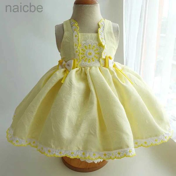 Robes de fille nouvelle robe style Lolita robe de bébé avec bretelles short ldd240313