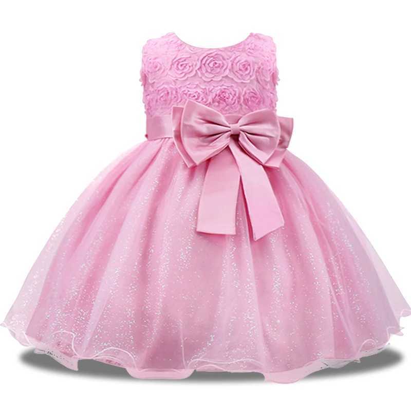Girl's Dresses New girls dress dimensional banquet Princess Wedding Party dress sequins Sleeveless New Year For Girls dress Y2405145EZH