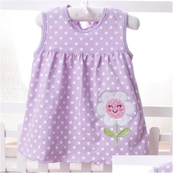 Robes de fille Nouveau bébé enfants filles enfant robe Aline sans manches imprimé floral une variété de styles livraison aléatoire 150 Z2 Drop Bab Dhy9X