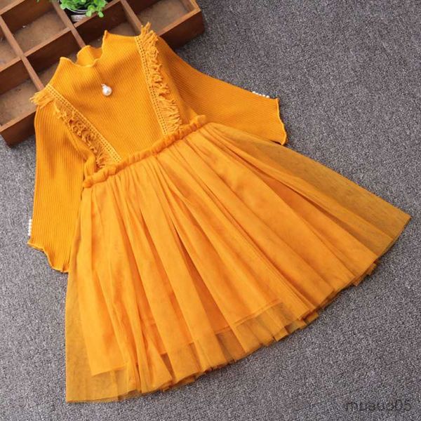 Vestidos de niña, nuevo tipo, vestido de otoño para niñas, vestidos para niños, vestido de princesa para fiesta de cumpleaños, ropa para niños con vestido de baile de perlas