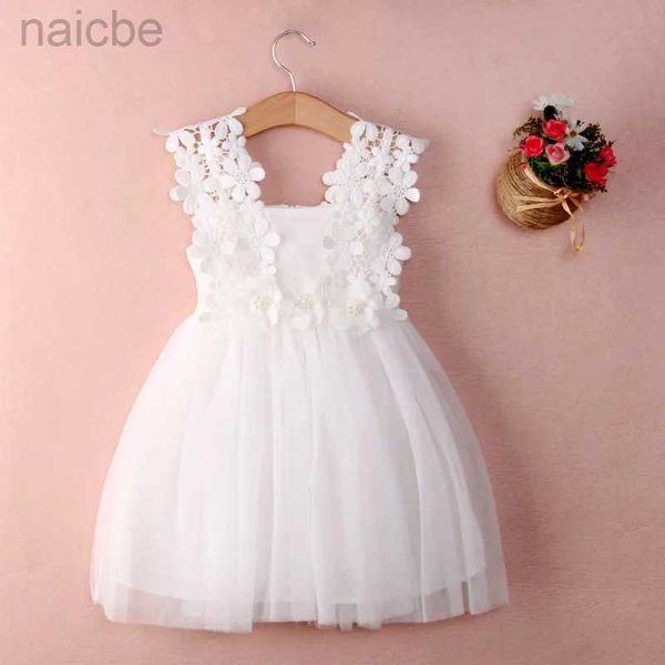 Robes de fille nouveau noël bébé fête dentelle Tulle fleur déguisement robe d'été robe de Thanksgiving ldd240313