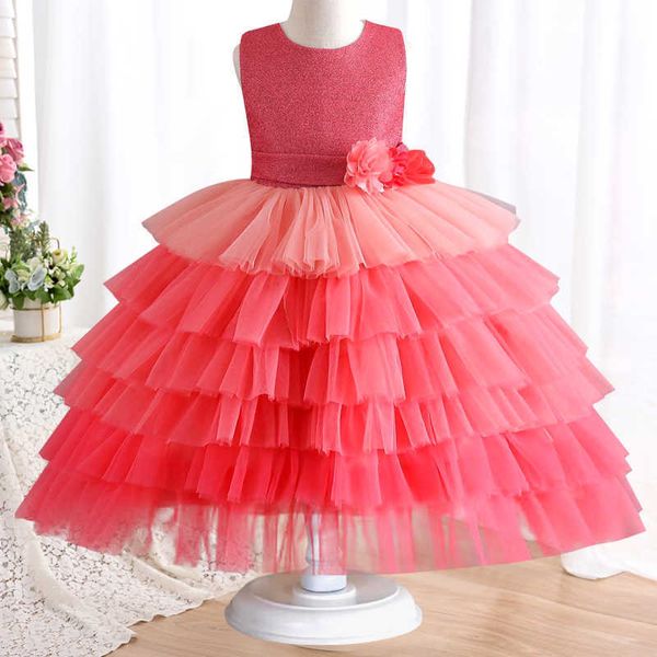 Vestidos de niña New3-12Yrs Princess Kids Dress para niñas Party Easter Carnival Costume Kids Wedding Dovetail Dress Girl Baby para sirena eleganteHKD230712