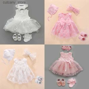 Jurken voor meisjes Pasgeboren babymeisjesjurk Kleding Doopjurk Witte doopjurk voor babymeisje Kanten vestido bebe gewaad bapteme 3 6 9 maanden L24039