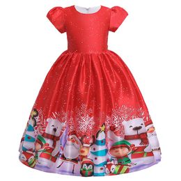 Robes de fille robe pull rouge filles princesse Costume danse Pageant enfant enfants robe de soirée vêtements 4t à manches longues tout-petit 5tGirl's