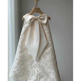 Robes de fille Espagnol Vintage Lolita Princesse Robe De Bal Bow Sans Manches Conception Infantile Anniversaire Robes De Baptême Pour Fille Pâques Eid A1670