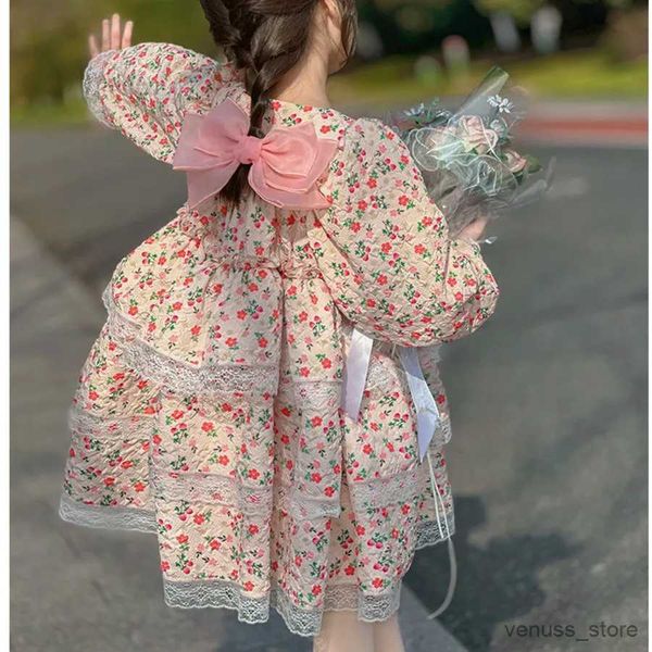 Vestidos de niña primavera 2023 nueva lolita princesa sol fantasía de vestir tutu tutu elegante ropa pequeña ropa para niñas adolescentes