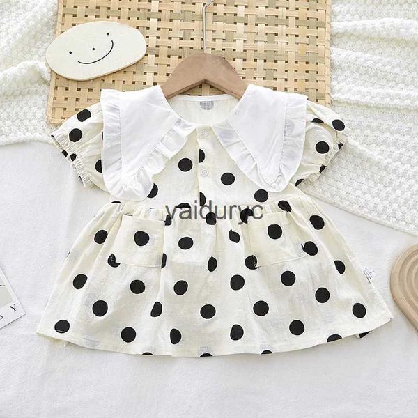 Robes de fille Été Bébé Garçon Romper Filles Robe Soeur Jeune Frère Twins Vêtements Enfant Nouveau-Né Infantile À Manches Courtes Dot Salopette Tenuesvaiduryc1