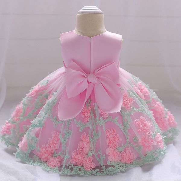 Vestidos de niña Summer Baby Girl Dress Princess Frock bautizando ropa para niños 1 año Fiesta de cumpleaños Boda 3-24 meses Vestidos 230815