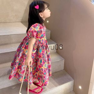 Robes pour filles Robe florale d'été Lolita Enfant Grands enfants Filles Casual Robe mi-longue Robes pour enfants pour les adolescents Party Princess Robe d'été x0806