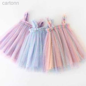 Robes de fille en bas âge pour fille fille princesse robe bébé arc-en-ciel Unicorn Costume Kids Kid