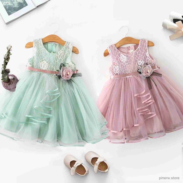 Robes de fille Robe d'été pour filles en bas âge, robe de princesse Tutu de fête d'anniversaire, vêtements mignons et décontractés pour enfants de 2 à 6 ans