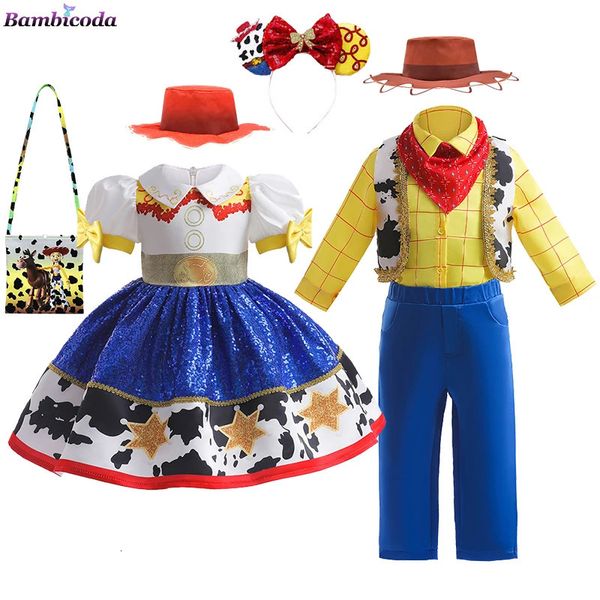 Robes de fille Toy Costume Story Infant Christmas Jessie Dress Year Girls Tutu Dress 1 2 3 4 5 6 ans Baby Girl Birthday Party Dress 231204