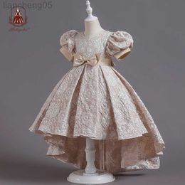 Robes de fille Yoliyolei Vintage robes de soirée élégantes pour les mariages filles princesse cérémonie longue enfants soirée robes robes de demoiselle d'honneur W0314