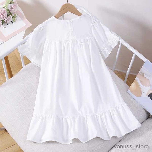 Robes de fille Robes d'été pour jeunes filles pour enfants Robe de soirée princesse Vêtements pour enfants pour adolescents Costumes Bébé Tenues blanches 6 8 12 ans