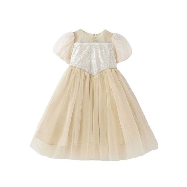 Fille es adolescentes princesse 2023 été nouvelle maille Patchwork vêtements à la mode dentelle robe enfants #7227 0131