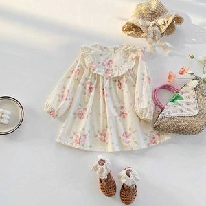 Ropa coreana para niñas, vestido de primavera con volantes para niñas, vestidos elegantes de princesa para niños dulces #7239