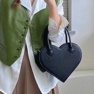 Sac d'amour de Niche pour fille, sac à main à la mode et minimaliste pour femme, sac croisé noir à bandoulière diagonale simple, tendance 240315