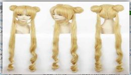 Girl Sailor Moon Cosplay Costumes Wig Tsukino Usagi et Princess Serenity Curls porter les cheveux résistants à la chaleur Hair2465842