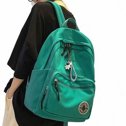 meisje Effen Kleur Fi Schooltas Student Dames Rugzak Trendy Reizen Dame Laptop Schattig Rugzak Groen Nieuwe Vrouwelijke Tas b9oC#