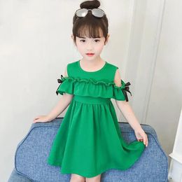 Meisje zomer casual jurk baby mode kind 2 4 6 8 9 tot 12 jaar oud feest prinses jurken spelen in de parkmeisjes kleding kinderen 240325