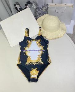 Traje de baño para niña Bikini de una pieza Bebé Niñas Diseñador Carta de moda Trajes de baño Ropa de playa para niños Trajes de baño de vacaciones Ropa para niños