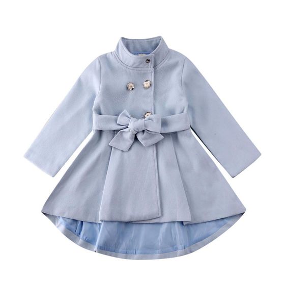 Girl Trench Elegant Baby Girl Gear Outer Gear Long Vistacher Chaqueta Autumn Winter Size 15y Y2008315101499