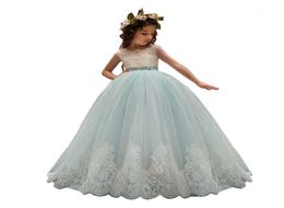 Girl039s Jurken Fabriek Direct s Koreaanse Versie Bloemenmeisje Prinses Jurk Voor Bruiloften Feest Kinderen Saches Lange Bal Go3095514