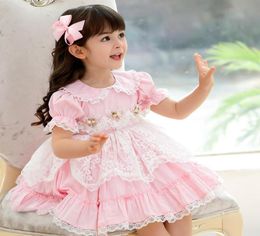 Girl039s vestidos niña verano lolita vestido niño princesa para niños bebés niñas cumpleaños español fiesta de boda Navidad Boutiqu3247329